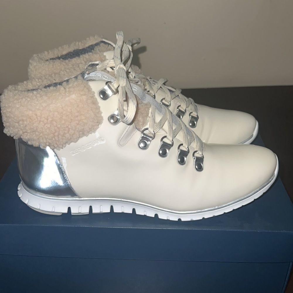 EUC Cole Haan Zero Grand Patent Leather Hiker Boot - Picture 3 of 12